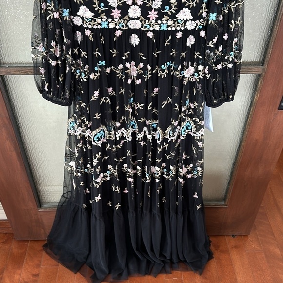 Mac Duggal EMBROIDERED BLOUSON SLEEVE GOWN size 6 $798 Anthropologie - Picture 10 of 15